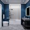 Anzzi Vensea Series 31.5 in. by 56 in. Frameless Hinged Tub Door in Matte Black SD-AZ8074-01MB - alternate 9